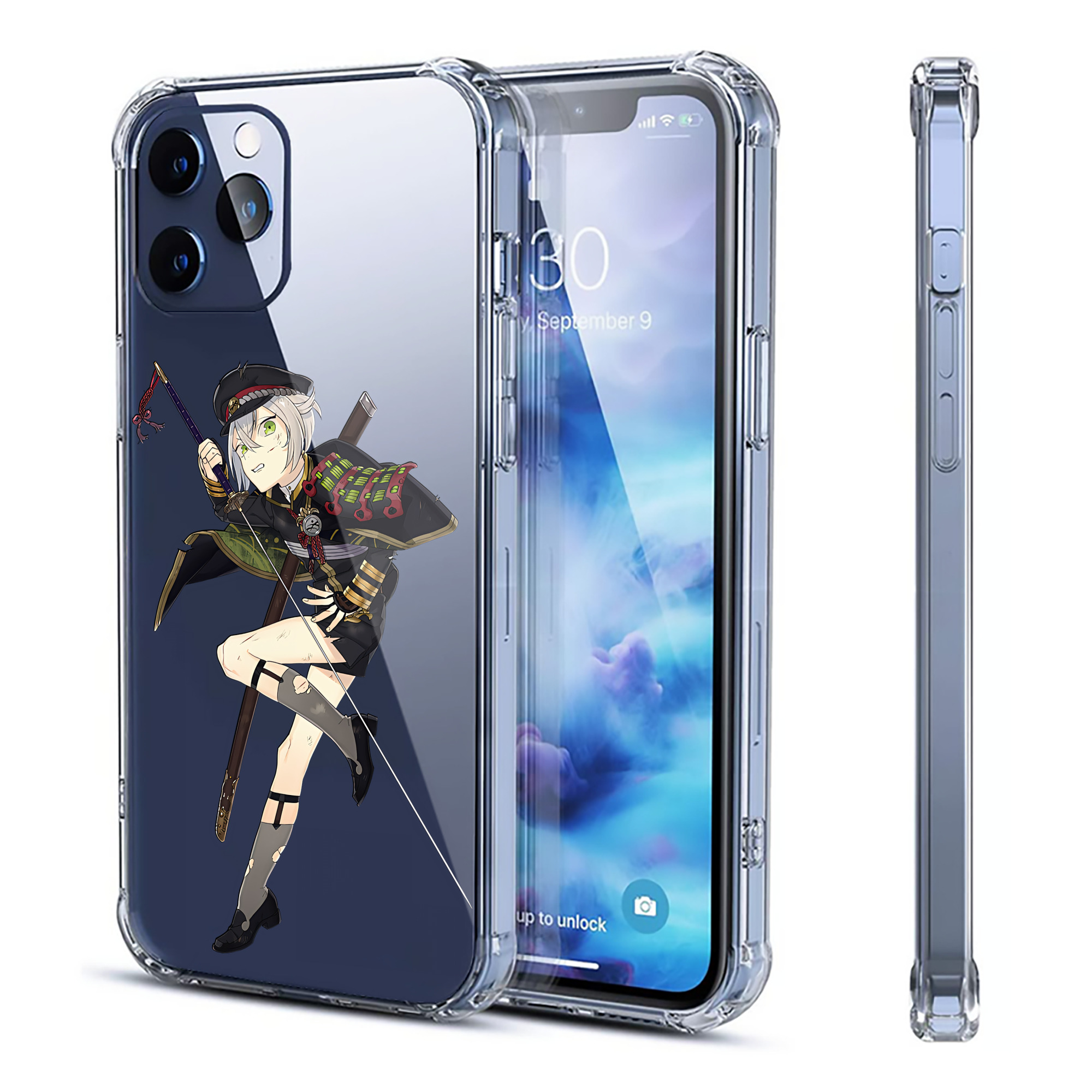 （画像用） 刀剣乱舞 Touken Ranbu 【iPhone 12シリーズ対応】透明スマホケース（クリアソフトケース）